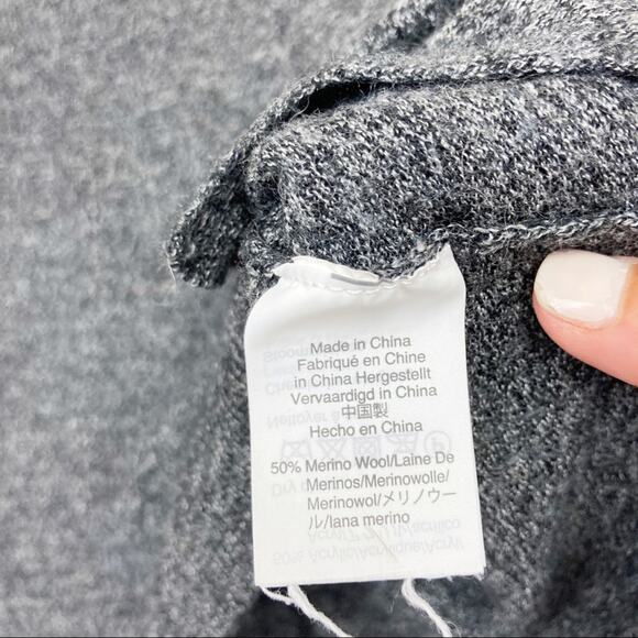 Madewell Crewneck Gray Merino Wool Sweater - Picture 3 of 4